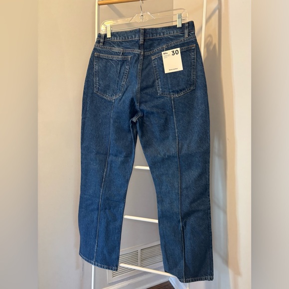Reformation Dark Blue Bootcut Jeans NWT - Picture 9 of 12